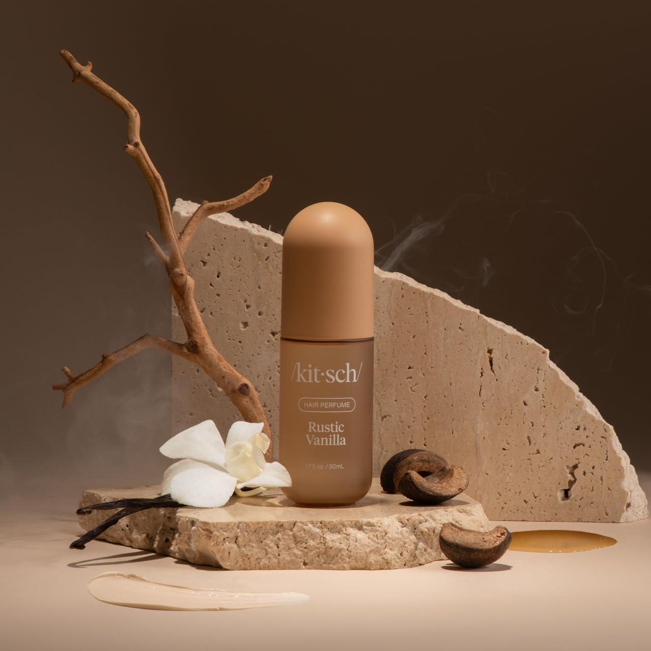 imageKitsch Hair Perfume for Women Rustic Vanilla Clean Deodorizing ampamp Patented OdorEliminating Technology Hair Spray ampamp Body Mist Freshen Hair Pillows Warm Tonka Vanilla ampamp Cedar Blend 50 mL