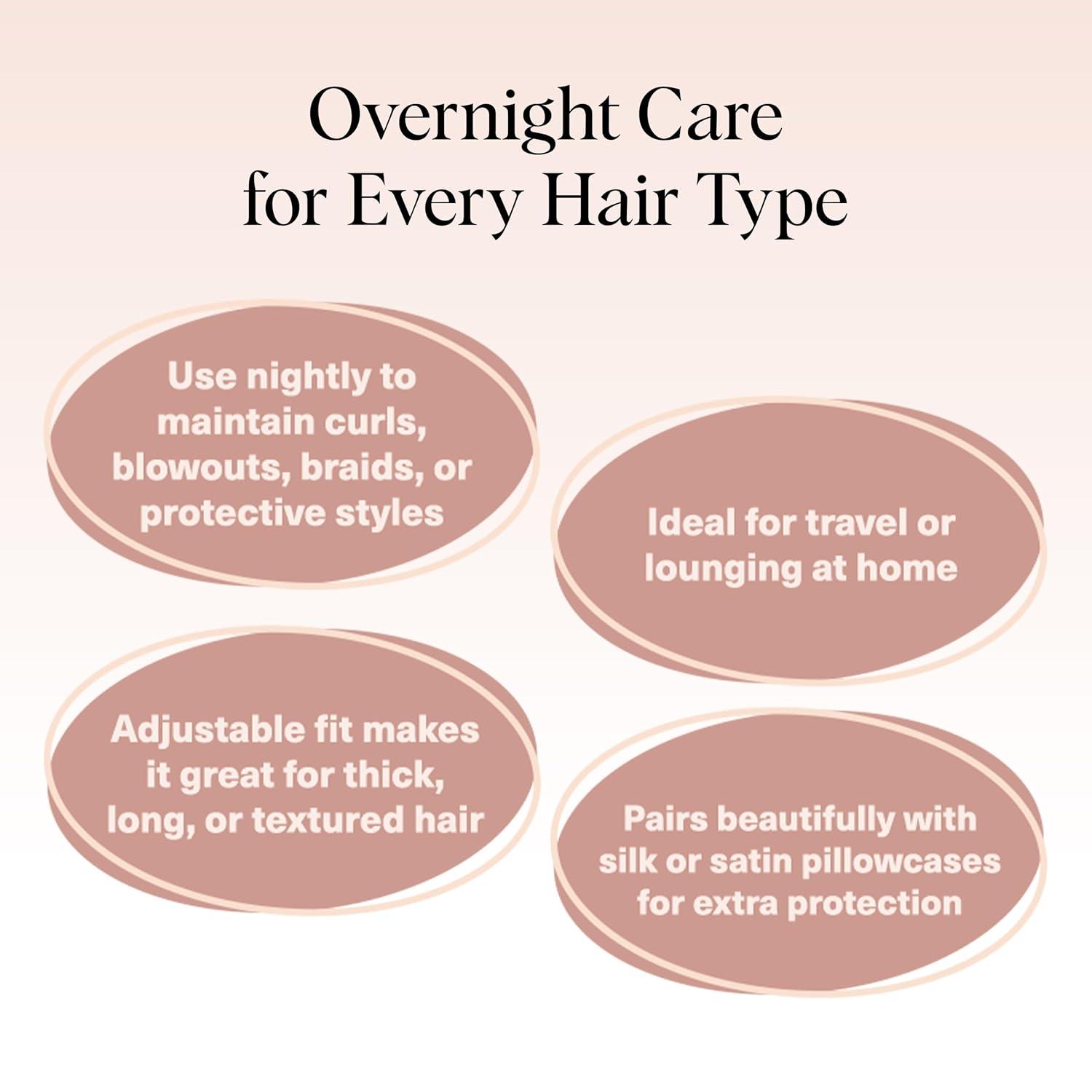 imageKitsch XL Satin Bonnet for Sleeping Softer Than Silk Hair Bonnet For Women Secure Fit Adjustable Night Cap For Curly ampamp Textured Hair Prevents Breakage Tangles ampamp Thinning Terracotta Checker