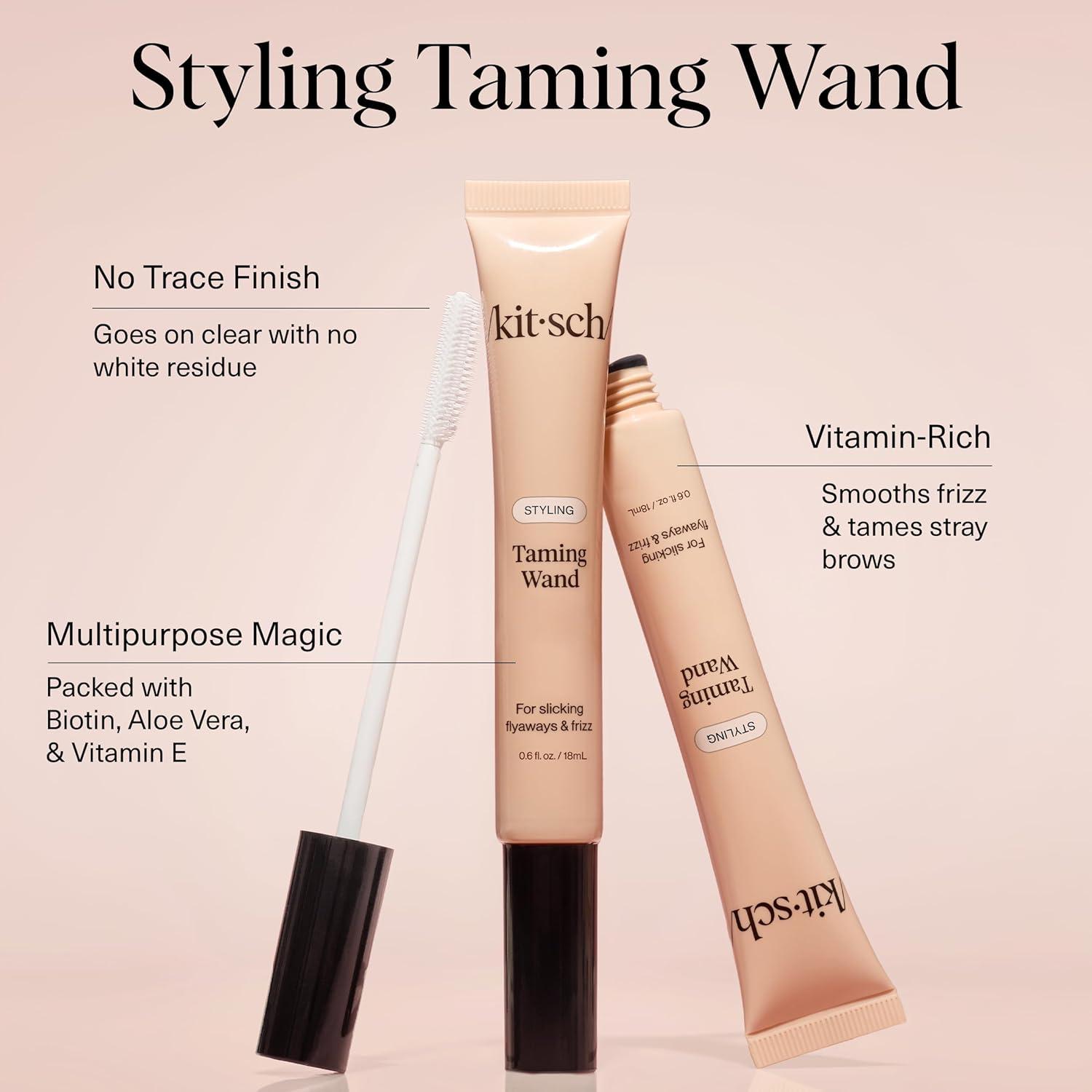 imageKitsch Fly Away Stick for Hair Taming Wand with Biotin Aloe ampamp Vitamin E Clear SerumLike Gel Hair Mascara for Flyaways ampamp Baby Hairs Lightweight Hair ampamp MultiUse Hair Stick 18ml