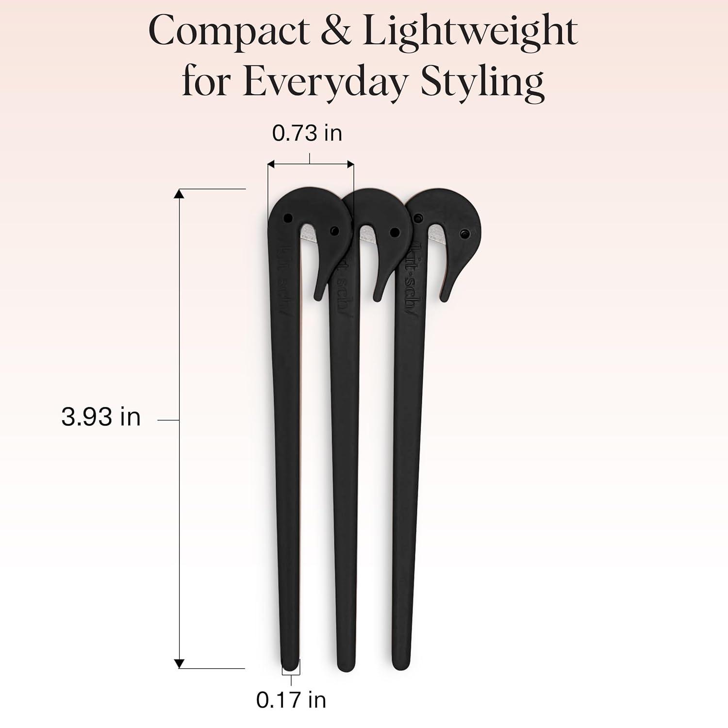 imageKitsch Hair Tie Cutter Easy To Use Pain Free Rubber Band Cutter for Hair Kids Baby ampamp Toddler Girls Ideal Gifts for Women Black 3pc SetBlack