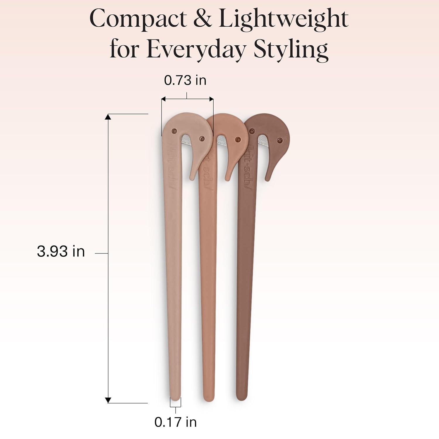 imageKitsch Hair Tie Cutter Easy To Use Pain Free Rubber Band Cutter for Hair Kids Baby ampamp Toddler Girls Ideal Gifts for Women Black 3pc SetMulticolored