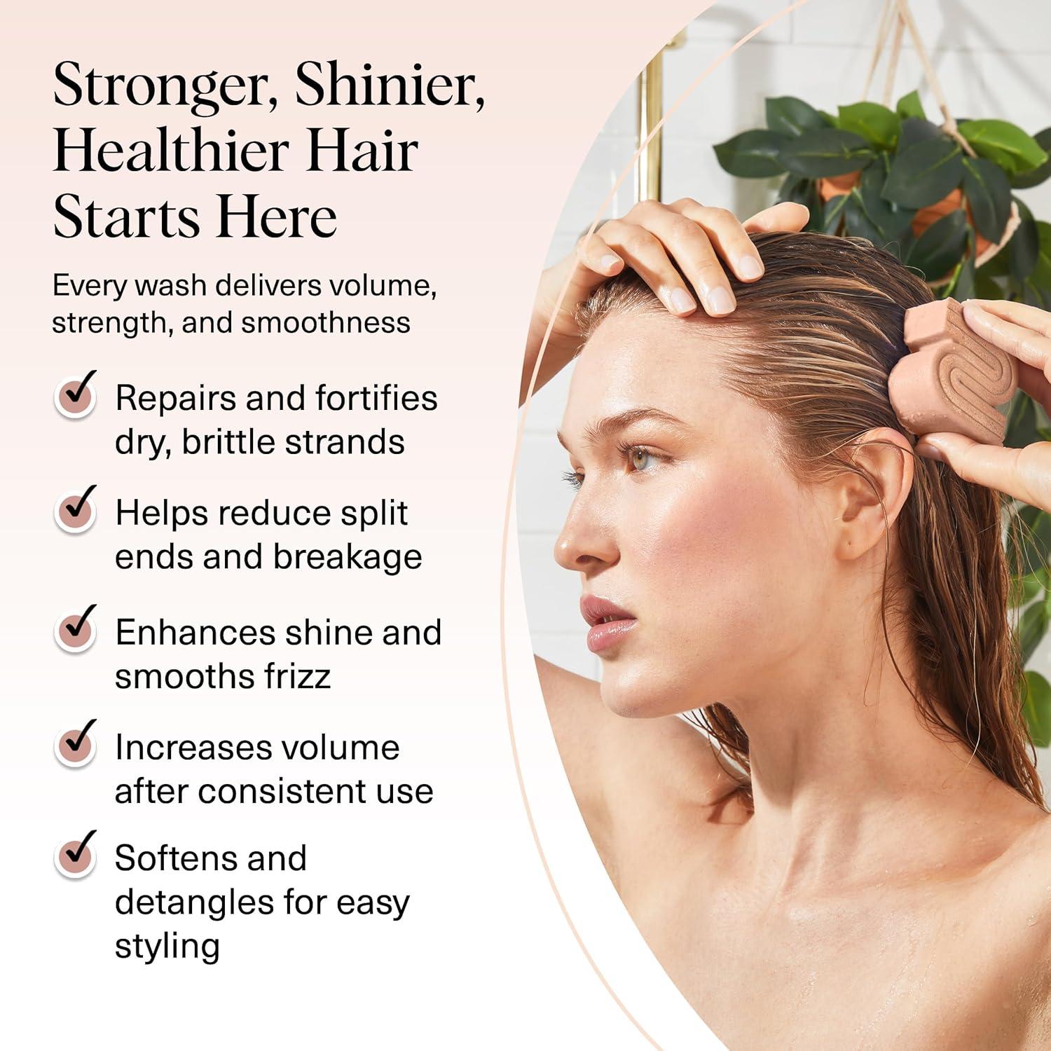 imageKitsch Rice Water Shampoo Bar for Hair Growth Strengthening Hair Shampoo for Men and Women Reduce Breakage Boosts Shine Paraben Silicone ampamp SulfateFree Vegan Hair Care 32 ozRice Water Shampoo Bar