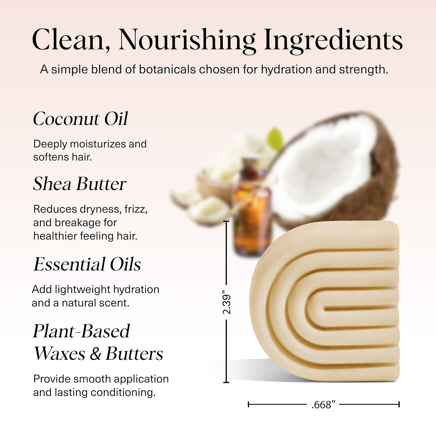 imageKitsch Rice Water Shampoo Bar for Hair Growth Strengthening Hair Shampoo for Men and Women Reduce Breakage Boosts Shine Paraben Silicone ampamp SulfateFree Vegan Hair Care 32 ozCoconut Oil DeepMoisturizing Conditioner Bar