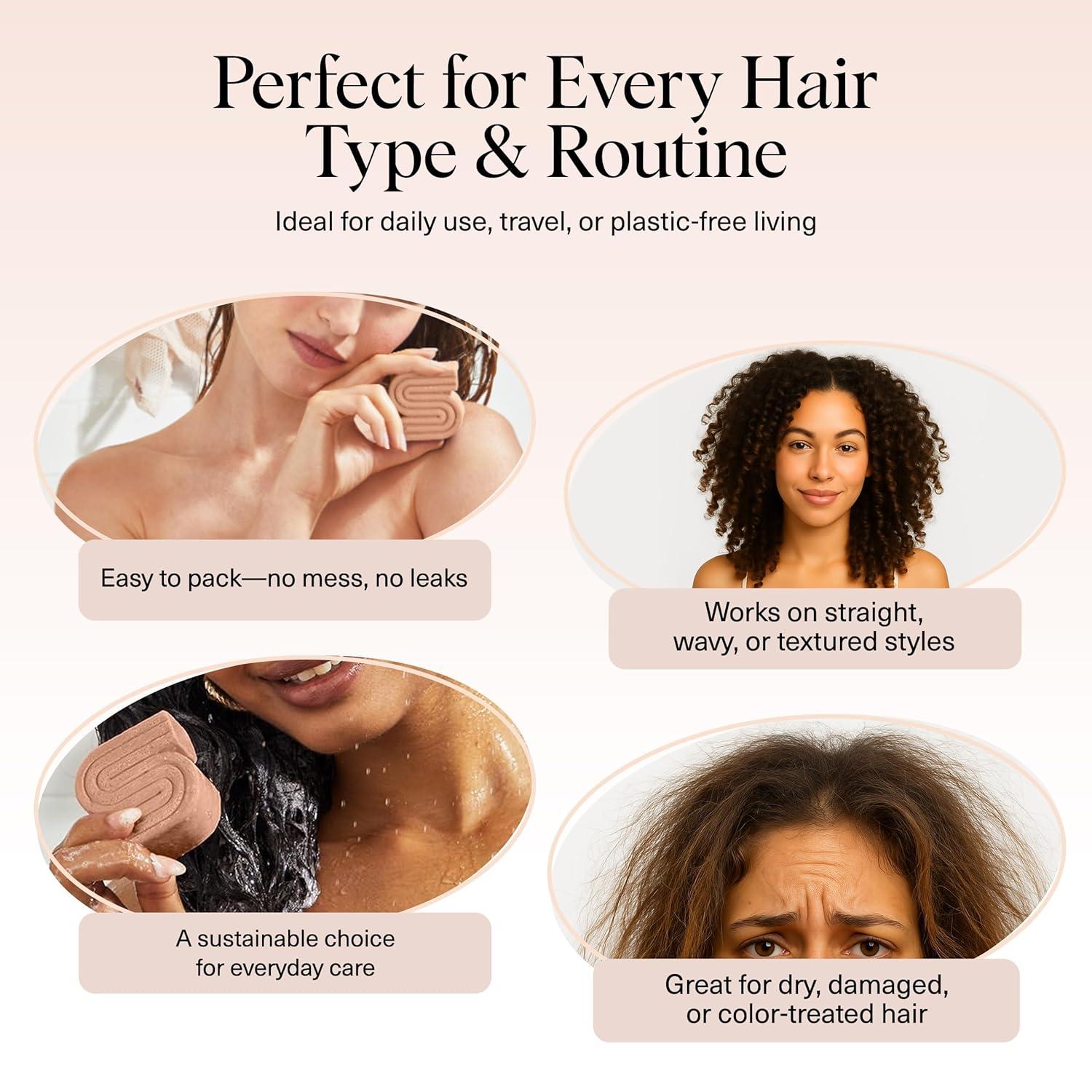 imageKitsch Rice Water Shampoo Bar for Hair Growth Strengthening Hair Shampoo for Men and Women Reduce Breakage Boosts Shine Paraben Silicone ampamp SulfateFree Vegan Hair Care 32 ozRice Water Shampoo Bar