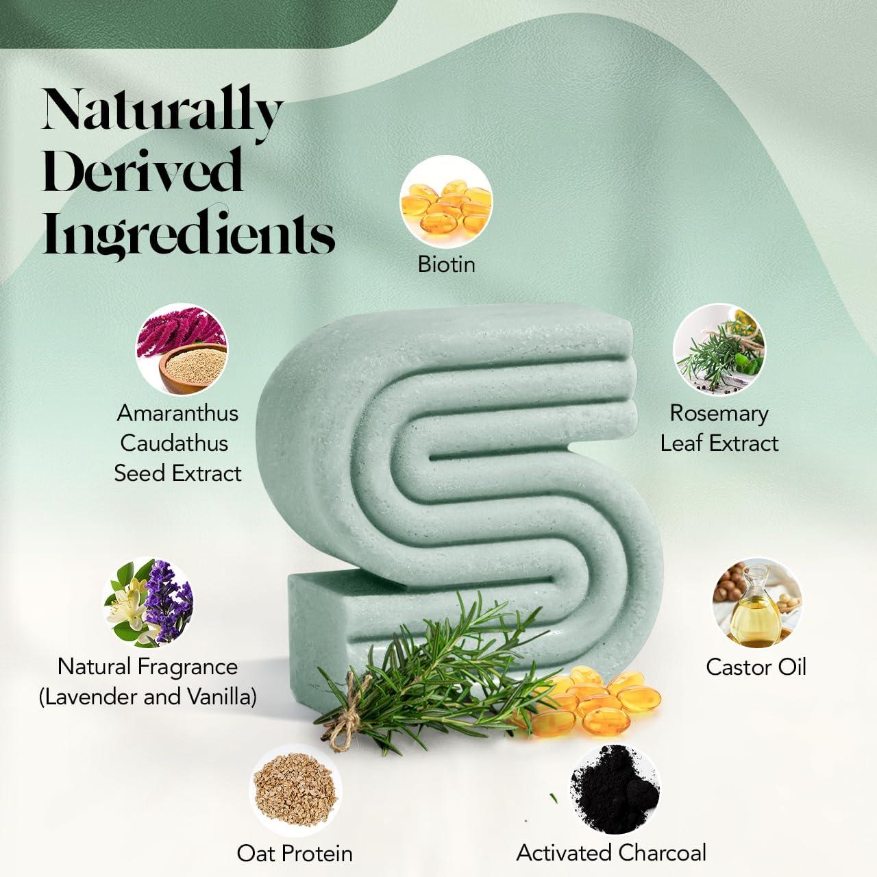 imageKitsch Rosemary ampamp Biotin Shampoo Bar For Hair Growth Strengthening Thickening ampamp Volumizing Shampoo for Women and Men Free of Parabens Sulfates ampamp Silicones Made in USA 32 oz