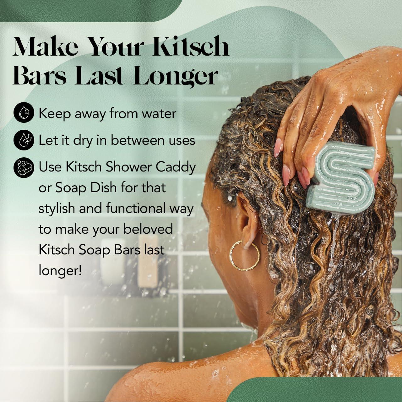 imageKitsch Rosemary ampamp Biotin Shampoo Bar For Hair Growth Strengthening Thickening ampamp Volumizing Shampoo for Women and Men Free of Parabens Sulfates ampamp Silicones Made in USA 32 oz