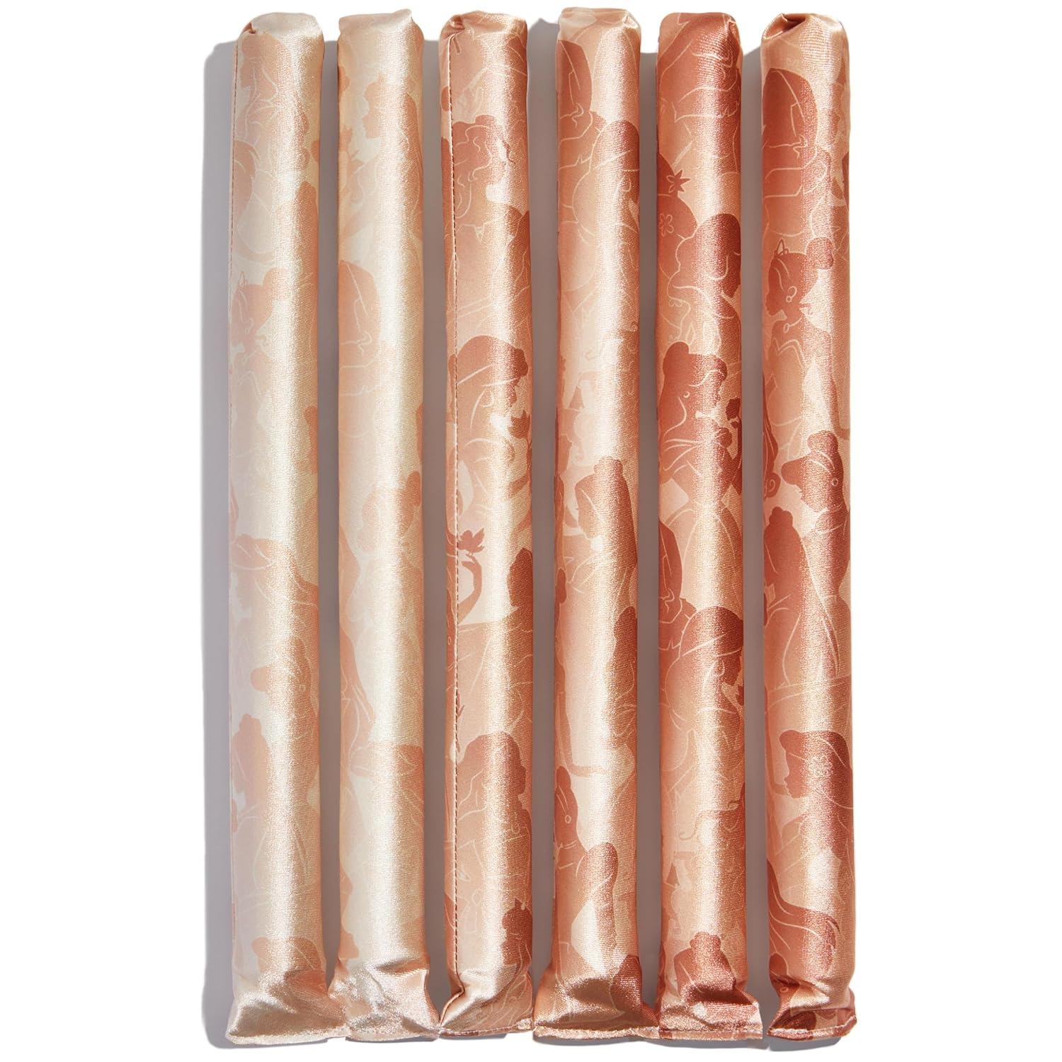 imageKitsch XL Flexi Rods for Heatless Curls Overnight Soft Velvet Hair Rollers for Women Hair Curlers to Sleep In Eucalyptus 4pcsDisney Princess