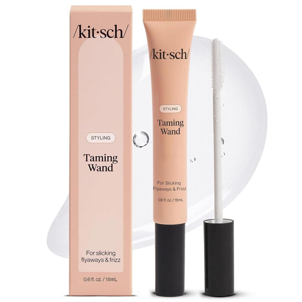 imageKitsch Fly Away Stick for Hair Taming Wand with Biotin Aloe ampamp Vitamin E Clear SerumLike Gel Hair Mascara for Flyaways ampamp Baby Hairs Lightweight Hair ampamp MultiUse Hair Stick 18ml