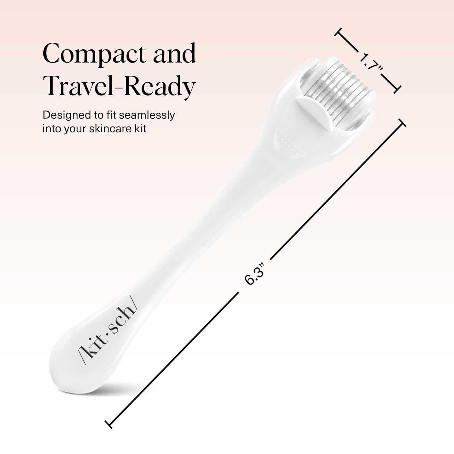 imageKitsch Derma Roller Skin Care Tool ampamp Face Roller for Boosting Absorption of Serums ampamp Oils Beard Derma Roller for Men EasytoUse Beauty Roller for Skin Beard ampamp Hair Growth