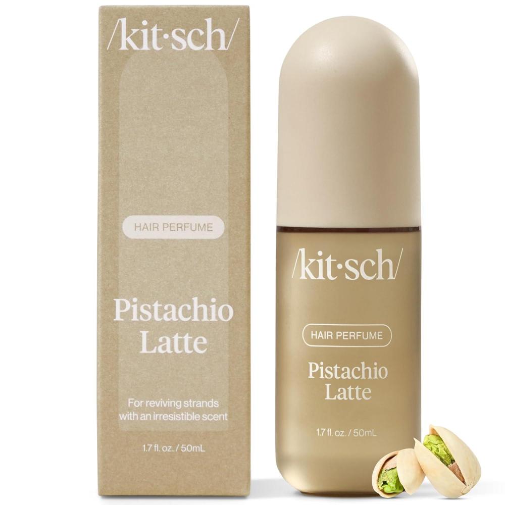 imageKitsch Hair Perfume for Women Pistachio Latte Clean Deodorizing ampamp Patented OdorEliminating Technology Hair Spray ampamp Body Mist Freshen Hair Body ampamp Pillows Coconut ampamp Warm Coffee Scent 50mL