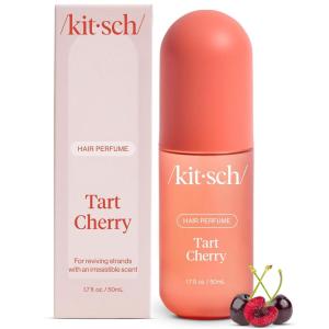 Kitsch Hair Perfume for Women – Tart Cherry | Clean, Deodorizing & Patented Odor-Eliminating Technology Hair Spray & Body Mist – Freshen Hair, Body & Pillows – Fruity Gourmand Scent & Vanilla – 50mL