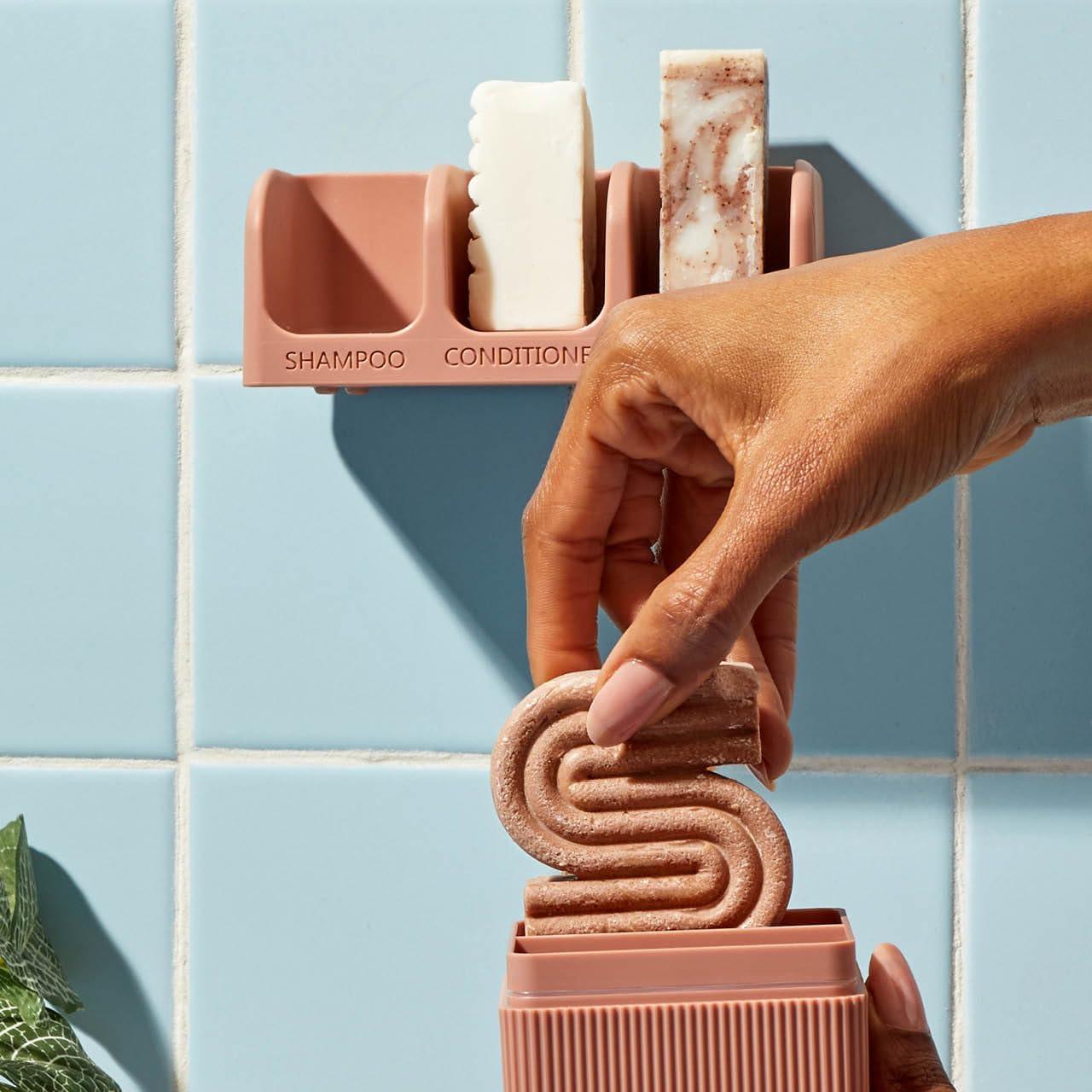 imageKitsch 4Compartment Travel Soap Case Bar Soap Holder ampamp Organizer Travel Case for Bars TSAApproved Lightweight Durable LeakProof Made from Recycled Plastic BlackTerracotta