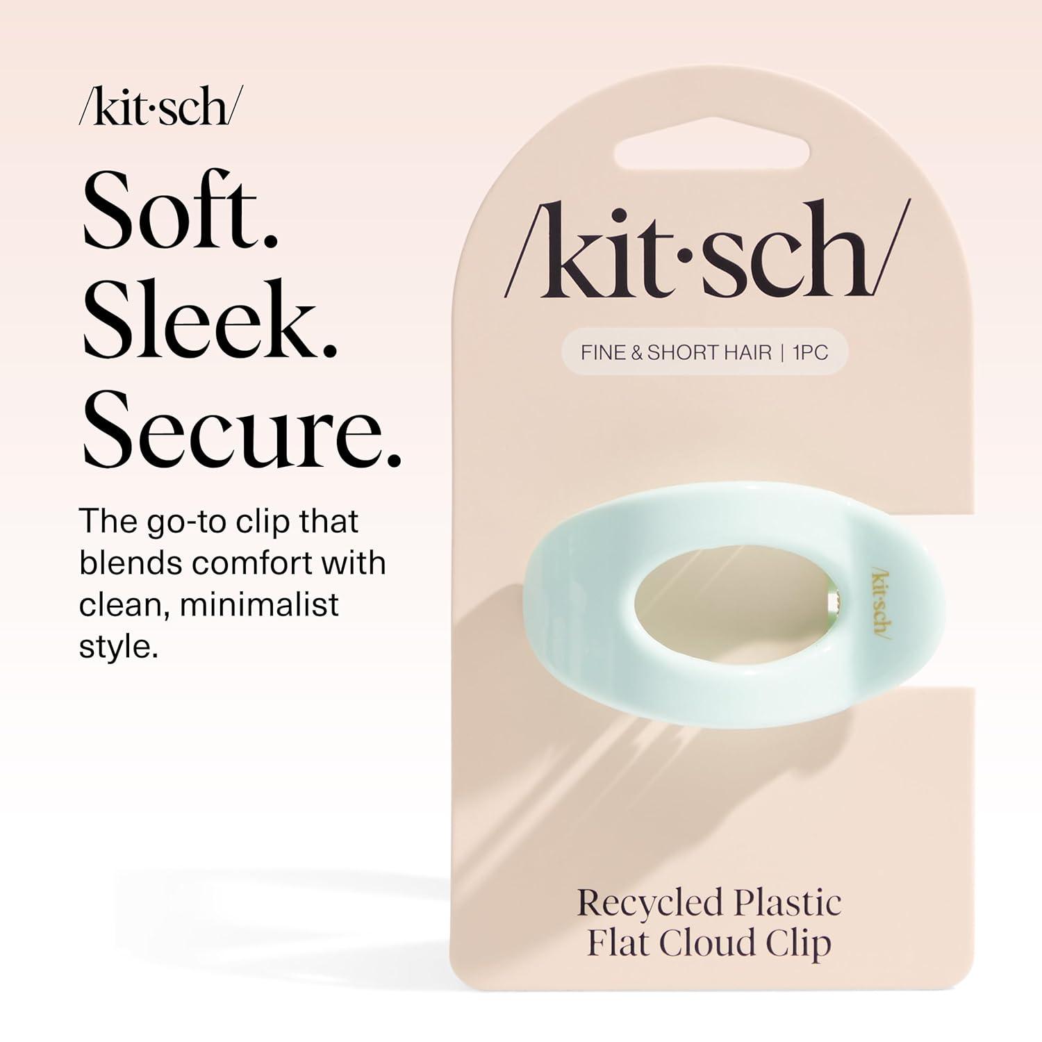 imageKitsch Medium Flat Claw Clips for Women Stylish Flat Hair Clips Strong Hold for Thick ampamp Fine Hair NonSlip for Secure Comfortable AllDay Wear Ideal Gifts for Women CherrySage Leaf