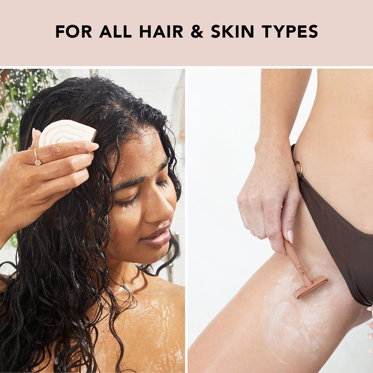 imageKitsch 2in1 Ultra Sensitive Conditioner Bar ampamp Shaving Soap for Sensitive Scalp ampamp Skin Moisturizing ampamp AntiIrritation Bar Soap Scent Free 5 Ingredients Only Made in USA 27oz