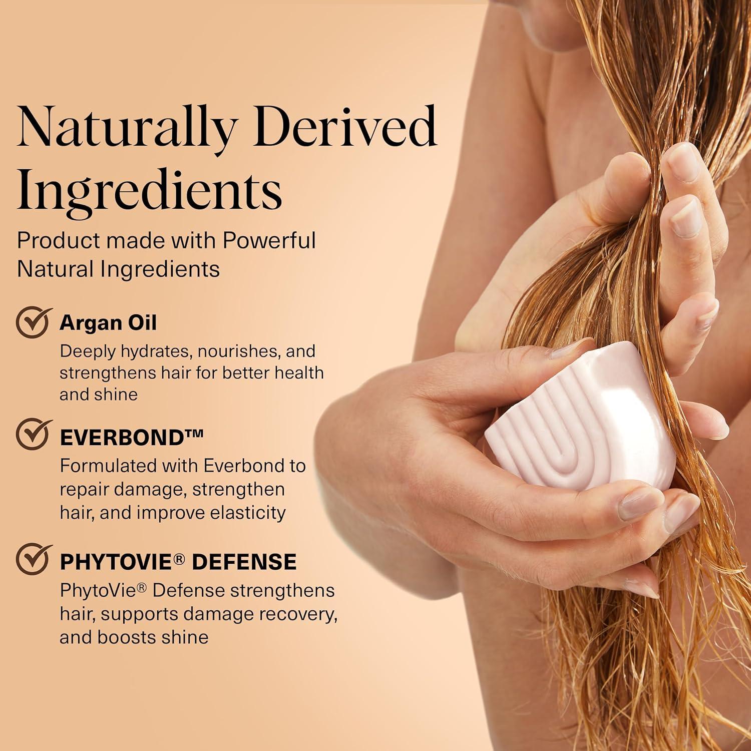 imageKitsch Argan Oil Conditioner Bar Repairing Hair Conditioner for Damaged Hair AntiFrizz Strengthening Moisturizing Hair Care Paraben Silicone ampamp SulfateFree Made in USA 27 oz