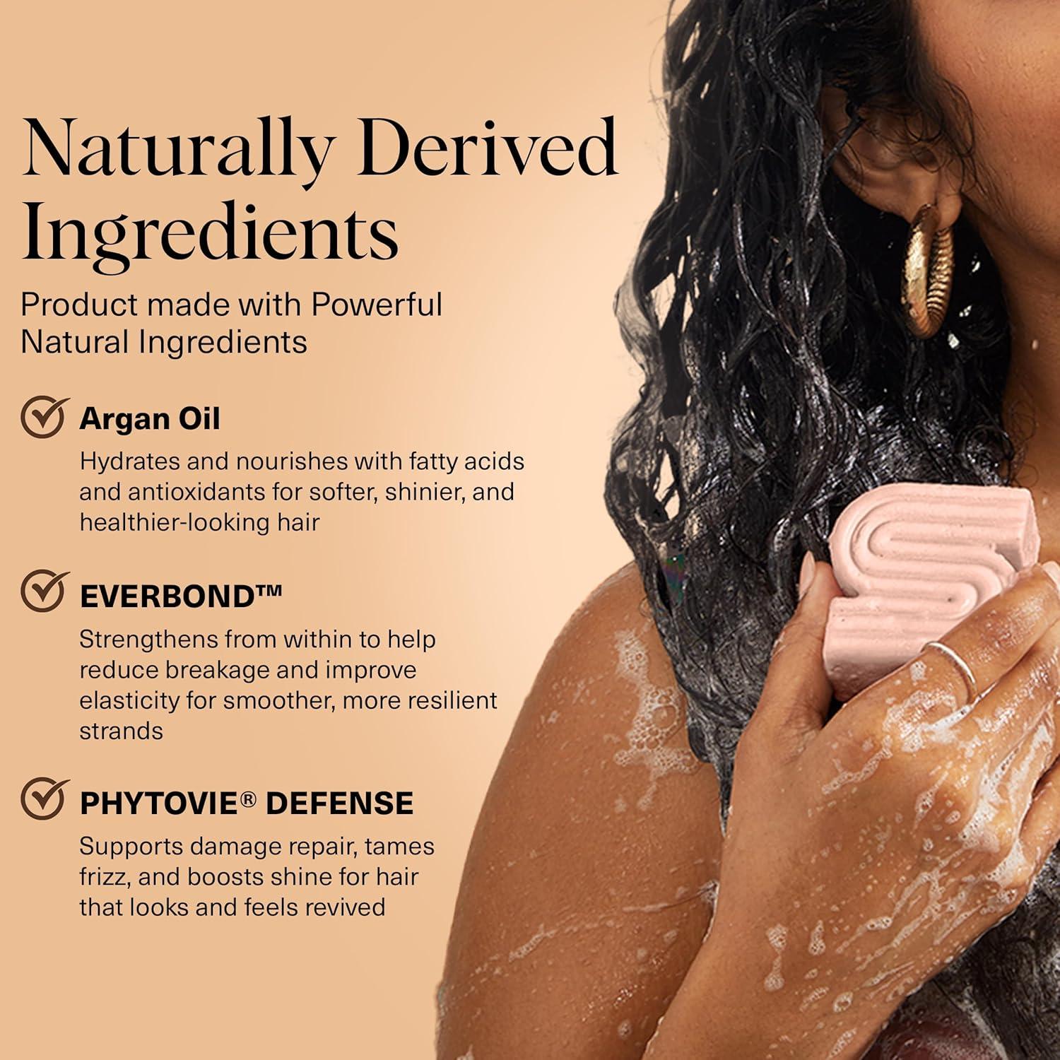 imageKitsch Argan Oil Shampoo Bar Repairing Hair Shampoo for Men ampamp Women Strengthening Nourishing Hair Care Reduce Breakage ampamp Boost Elasticity Silicone Paraben ampamp Sulfate Free Made in USA 32 oz