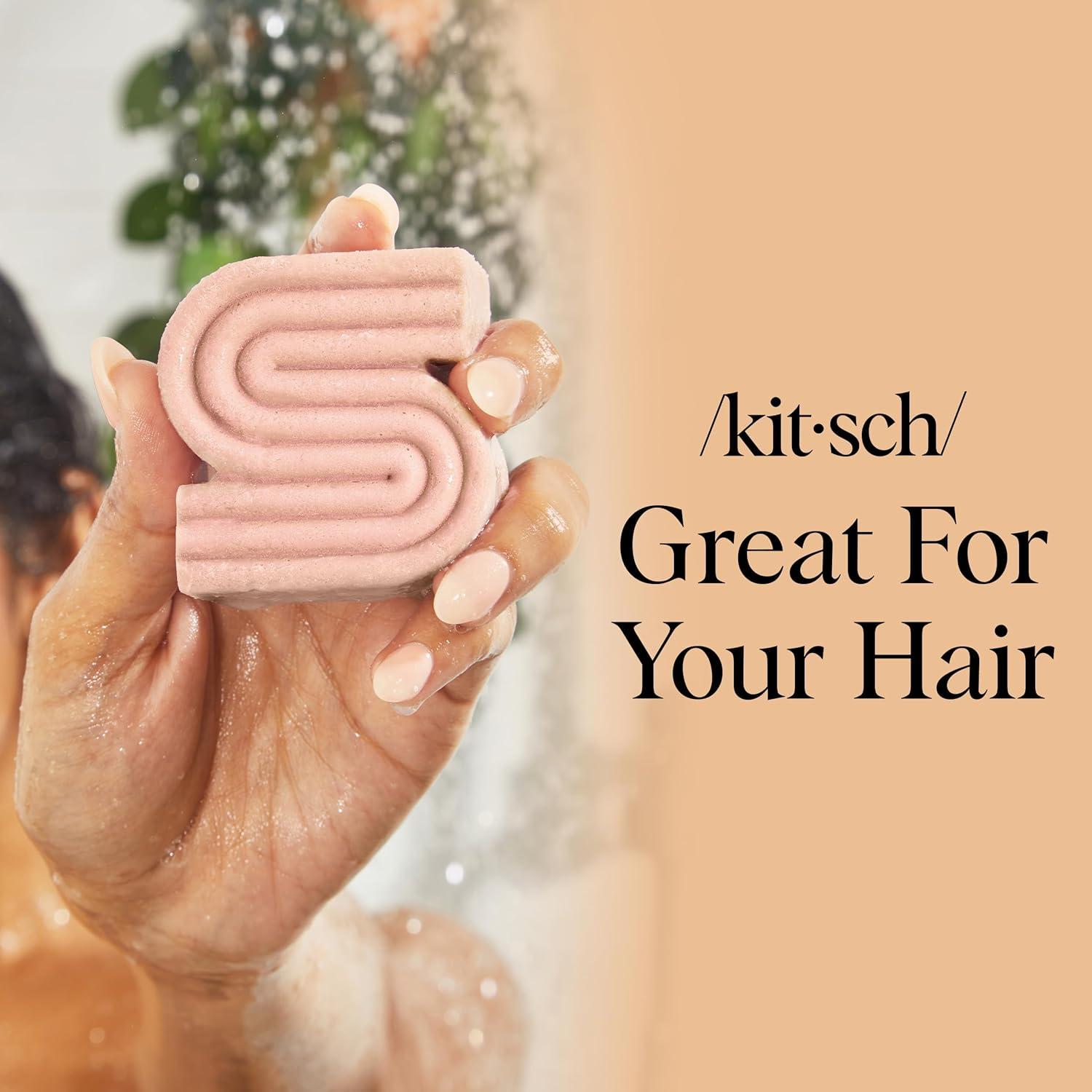 imageKitsch Argan Oil Shampoo Bar Repairing Hair Shampoo for Men ampamp Women Strengthening Nourishing Hair Care Reduce Breakage ampamp Boost Elasticity Silicone Paraben ampamp Sulfate Free Made in USA 32 oz