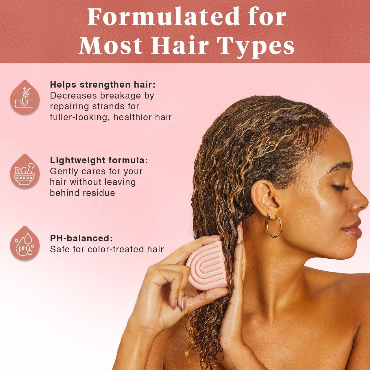 imageKitsch Castor Oil Conditioner Bar Soap Hydrating ampamp Moisturizing Hair Care Organic Castor Oil Conditioner for Hair Growth ampamp Scalp Nourishment Silicone ampamp ParabenFree Vegan Made in USA 27oz