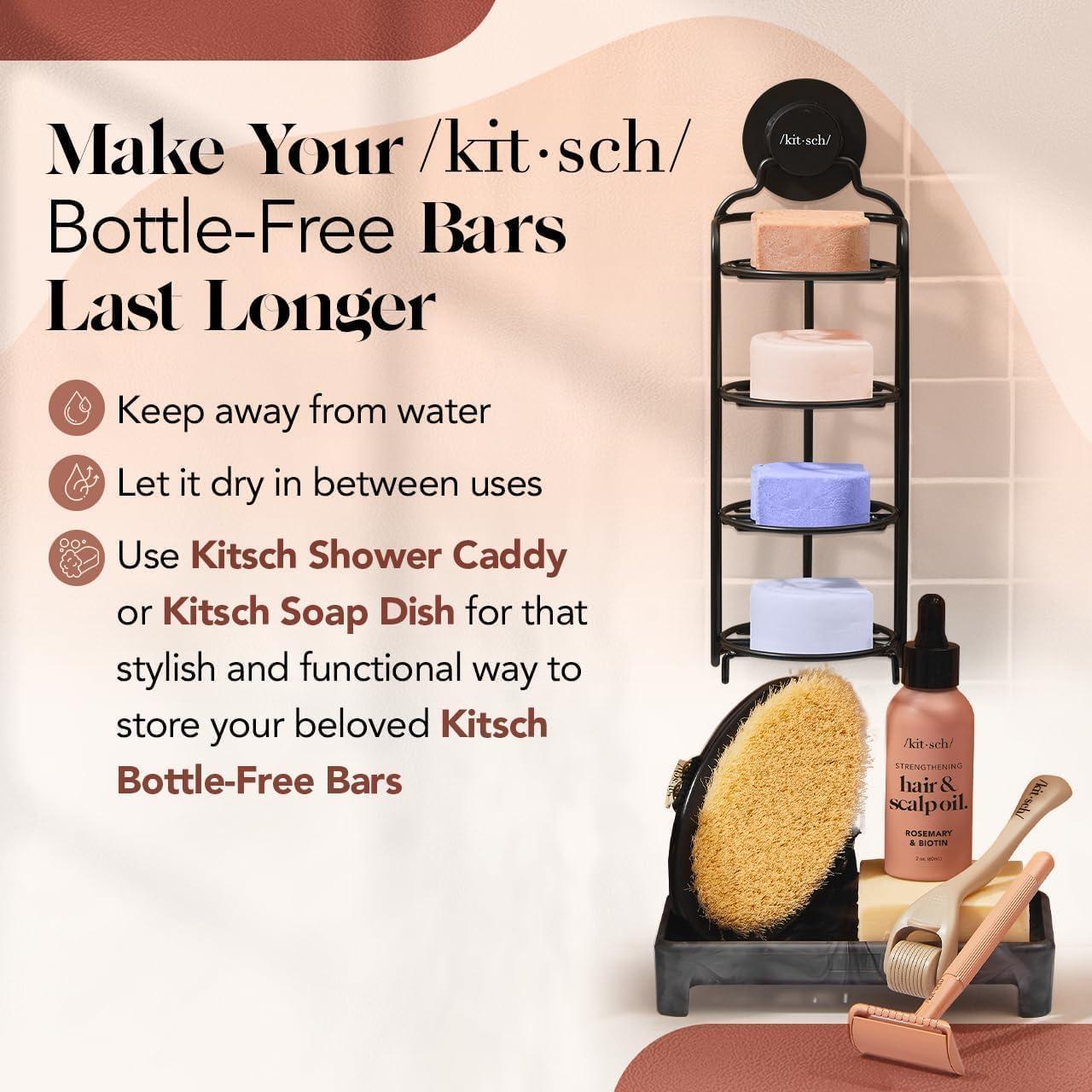 imageKitsch Castor Oil Conditioner Bar Soap Hydrating ampamp Moisturizing Hair Care Organic Castor Oil Conditioner for Hair Growth ampamp Scalp Nourishment Silicone ampamp ParabenFree Vegan Made in USA 27oz