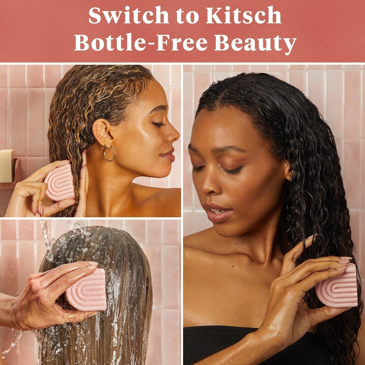 imageKitsch Castor Oil Conditioner Bar Soap Hydrating ampamp Moisturizing Hair Care Organic Castor Oil Conditioner for Hair Growth ampamp Scalp Nourishment Silicone ampamp ParabenFree Vegan Made in USA 27oz