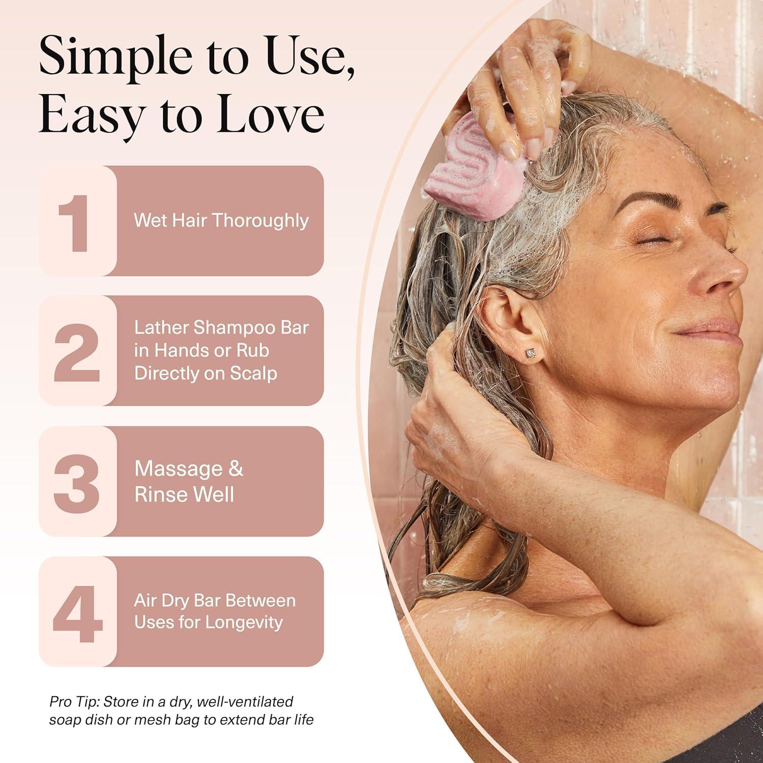 imageKitsch Castor Oil Shampoo Bar Soap Hydrating ampamp Moisturizing Hair Care Organic Castor Oil Solid Shampoo for Hair Growth ampamp Scalp Nourishment Silicone ampamp ParabenFree Vegan Made in USA 32ozCastor Oil Nourishing Shampoo Bar NEW