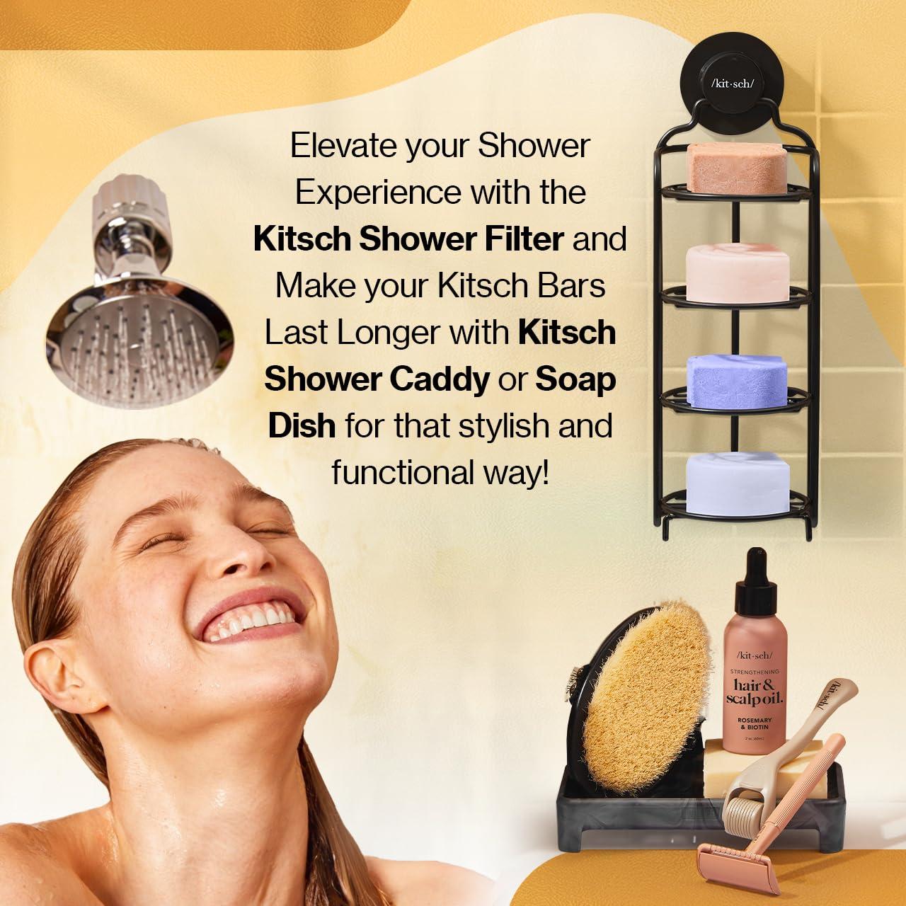 imageKitsch Coconut Oil Shampoo Bar Hydrate ampamp Soften Dry Damaged Hair Deep Moisturizing Curly Hair Shampoo Safe Shampoo for Color Treated Hair Silicone Paraben ampamp Sulfate Free 32 oz