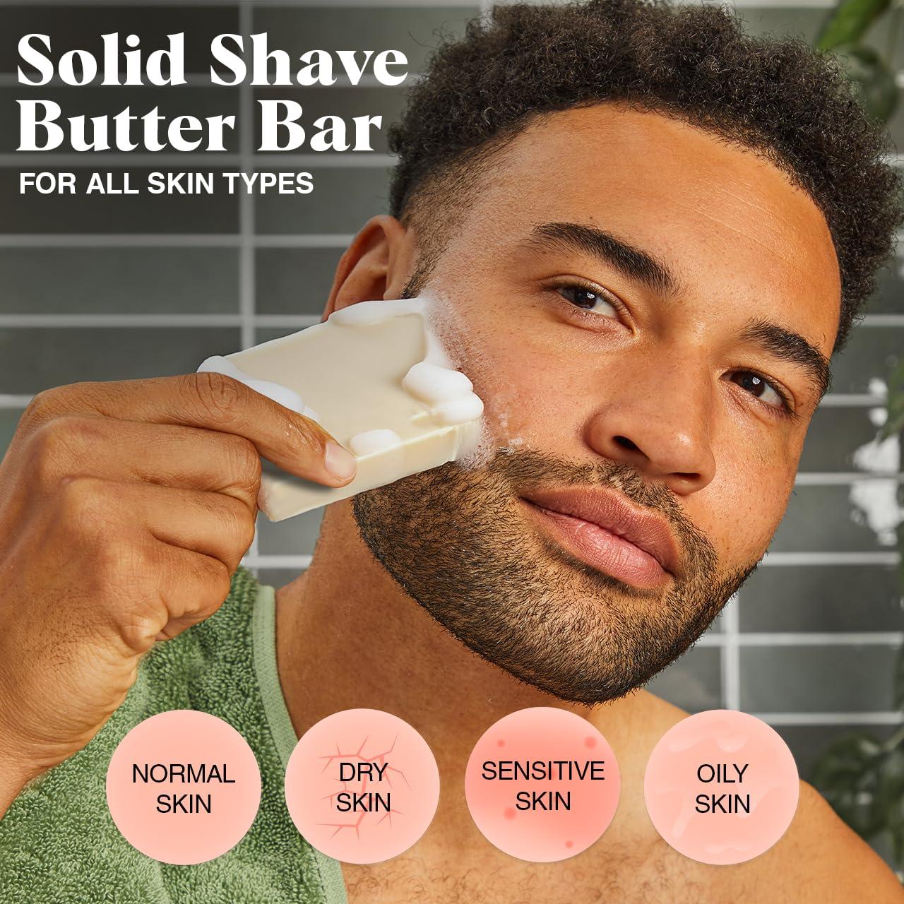 imageKitsch Shaving Soap for Men Hydrating Shave Butter ampamp Shave Soap Bar Nourishing Bar Soap for Smooth IrritationFree Shave Paraben Silicone ampamp SulfateFree Vegan Made in USA 4 ozShave Butter Bar Gender Neutral