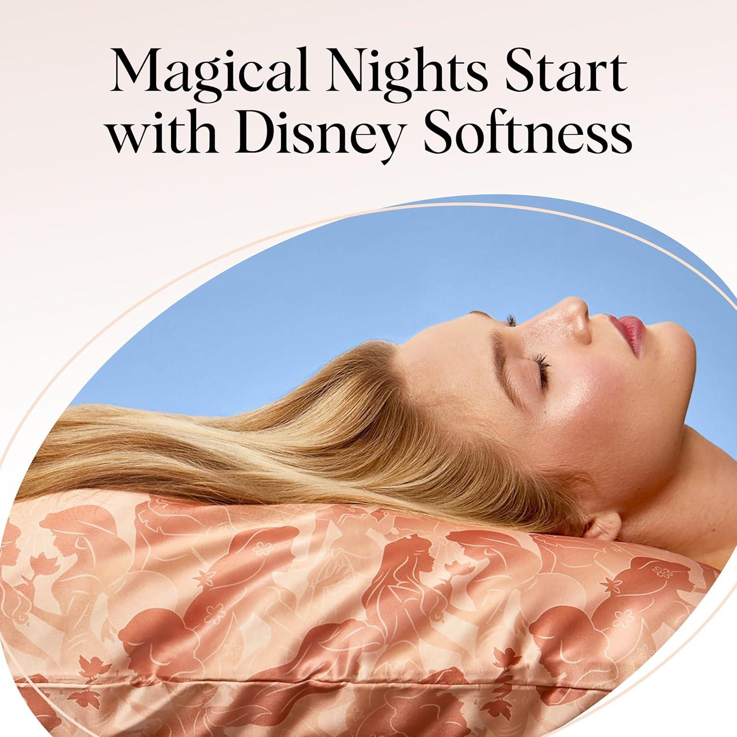 imageKitsch Wonder Woman Believe in Wonder Satin Pillowcase with Zipper Softer Than Silk Luxury Cooling Pillowcase for Hair ampamp Skin Wrinkle Prevention King Size 19X36Disney Princess