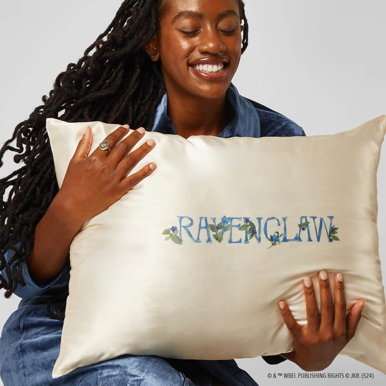 imageKitsch Wonder Woman Believe in Wonder Satin Pillowcase with Zipper Softer Than Silk Luxury Cooling Pillowcase for Hair ampamp Skin Wrinkle Prevention King Size 19X36Harry Potter Ravenclaw