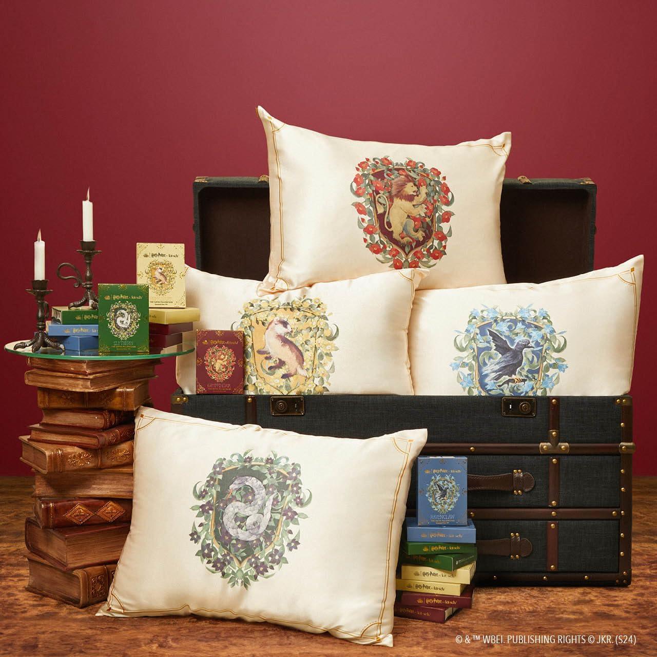 imageKitsch Wonder Woman Believe in Wonder Satin Pillowcase with Zipper Softer Than Silk Luxury Cooling Pillowcase for Hair ampamp Skin Wrinkle Prevention King Size 19X36Harry Potter Slytherin