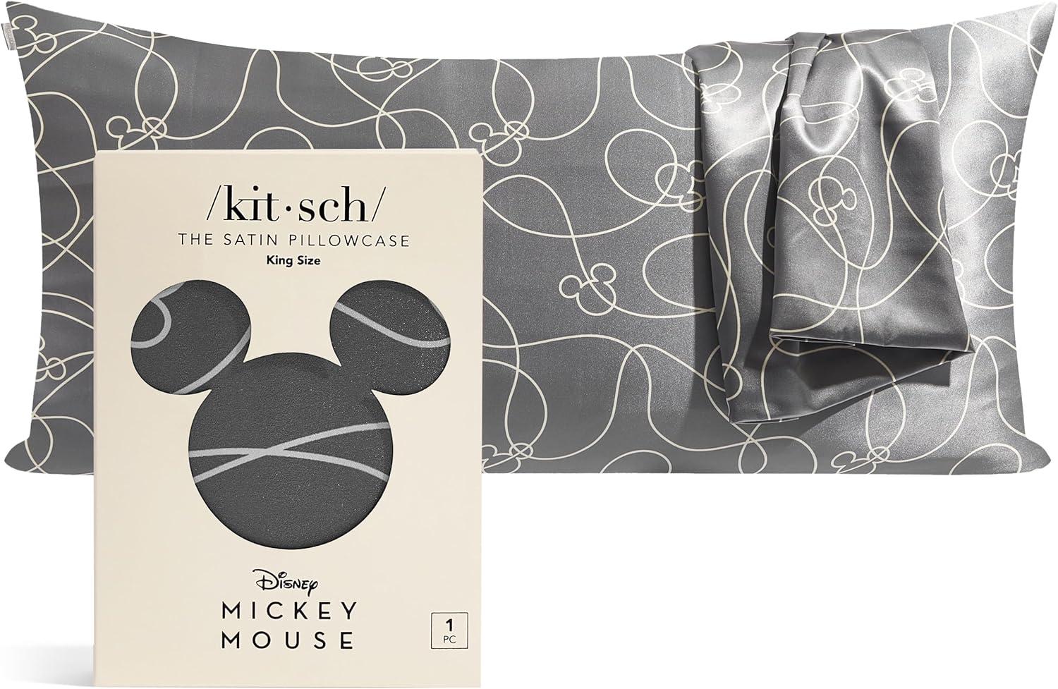 imageKitsch Wonder Woman Believe in Wonder Satin Pillowcase with Zipper Softer Than Silk Luxury Cooling Pillowcase for Hair ampamp Skin Wrinkle Prevention King Size 19X36Disney Mickey Maze