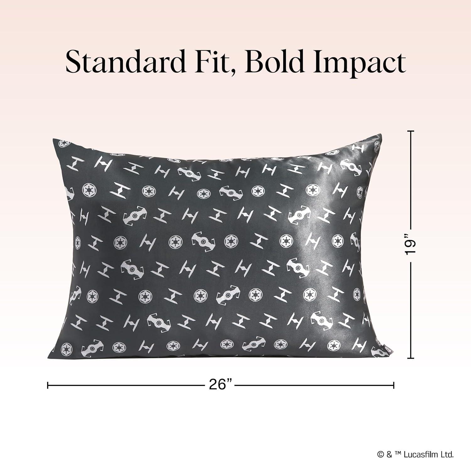 imageKitsch Wonder Woman Believe in Wonder Satin Pillowcase with Zipper Softer Than Silk Luxury Cooling Pillowcase for Hair ampamp Skin Wrinkle Prevention King Size 19X36Galactic Empire