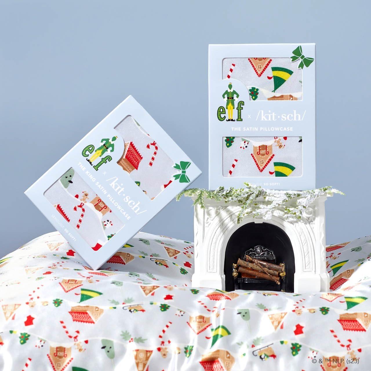 imageKitsch Wonder Woman Believe in Wonder Satin Pillowcase with Zipper Softer Than Silk Luxury Cooling Pillowcase for Hair ampamp Skin Wrinkle Prevention King Size 19X36Elf Periwinkle Christmas