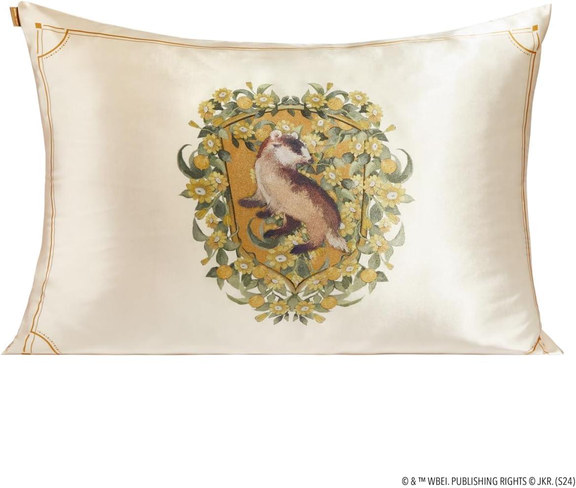 imageKitsch Wonder Woman Believe in Wonder Satin Pillowcase with Zipper Softer Than Silk Luxury Cooling Pillowcase for Hair ampamp Skin Wrinkle Prevention King Size 19X36Harry Potter Hufflepuff