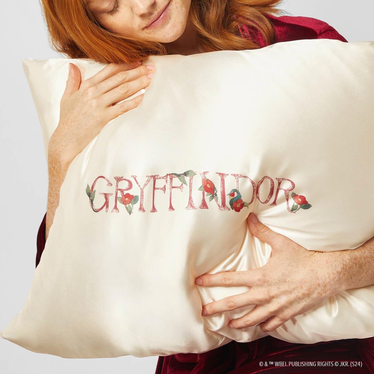 imageKitsch Wonder Woman Believe in Wonder Satin Pillowcase with Zipper Softer Than Silk Luxury Cooling Pillowcase for Hair ampamp Skin Wrinkle Prevention King Size 19X36Harry Potter Gryffindor