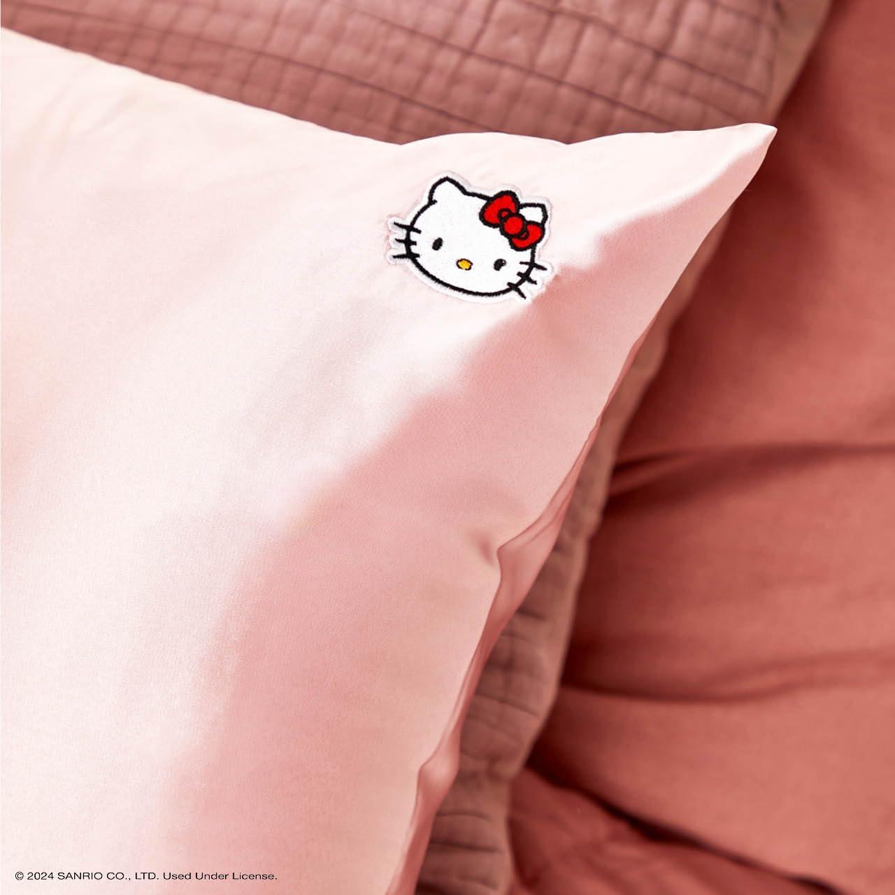 imageKitsch Wonder Woman Believe in Wonder Satin Pillowcase with Zipper Softer Than Silk Luxury Cooling Pillowcase for Hair ampamp Skin Wrinkle Prevention King Size 19X36Hello Kitty Pink Kitty Face
