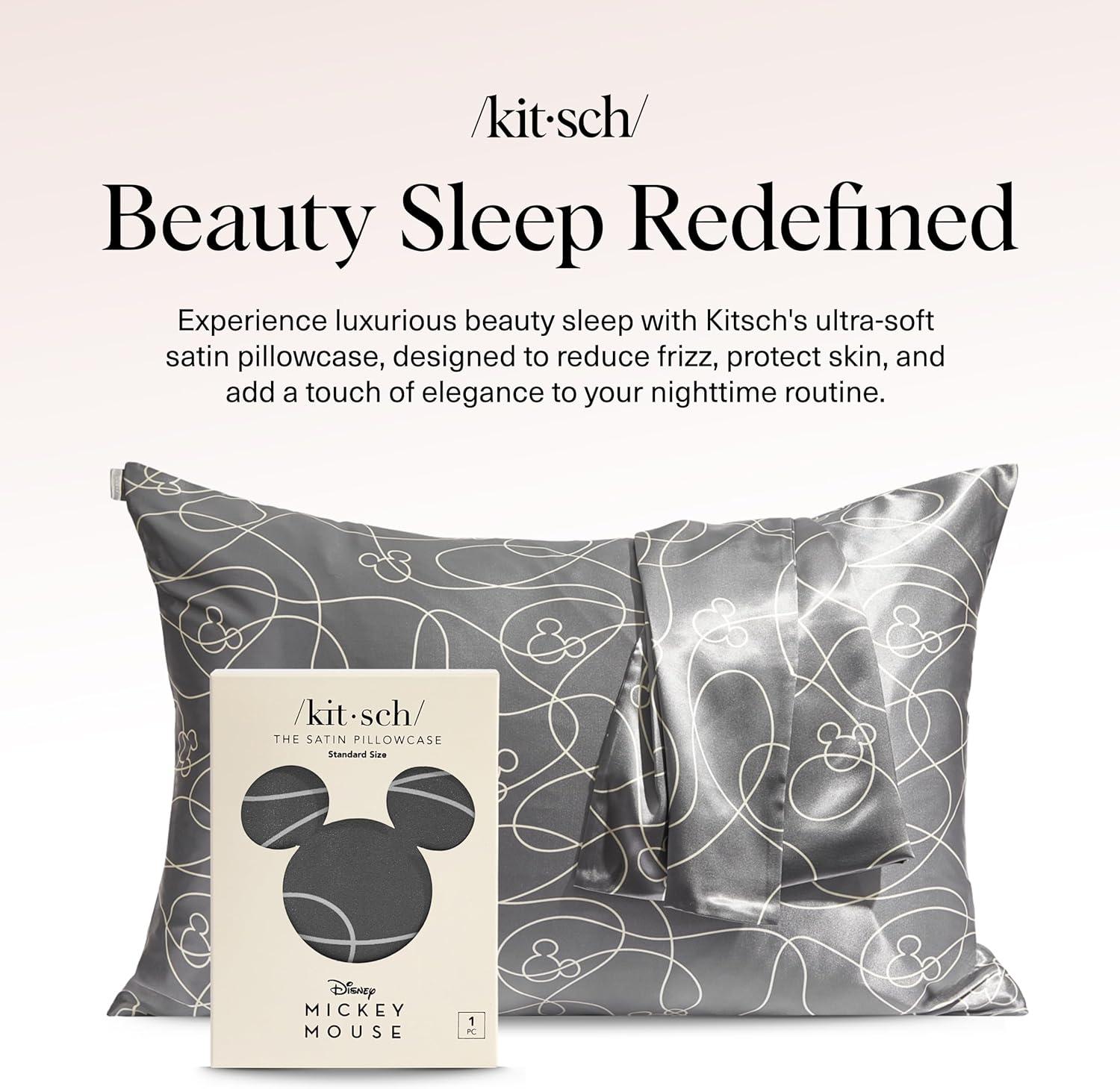 imageKitsch Wonder Woman Believe in Wonder Satin Pillowcase with Zipper Softer Than Silk Luxury Cooling Pillowcase for Hair ampamp Skin Wrinkle Prevention King Size 19X36Disney Mickey Maze