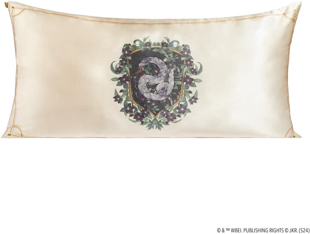 imageKitsch Wonder Woman Believe in Wonder Satin Pillowcase with Zipper Softer Than Silk Luxury Cooling Pillowcase for Hair ampamp Skin Wrinkle Prevention King Size 19X36Harry Potter Slytherin