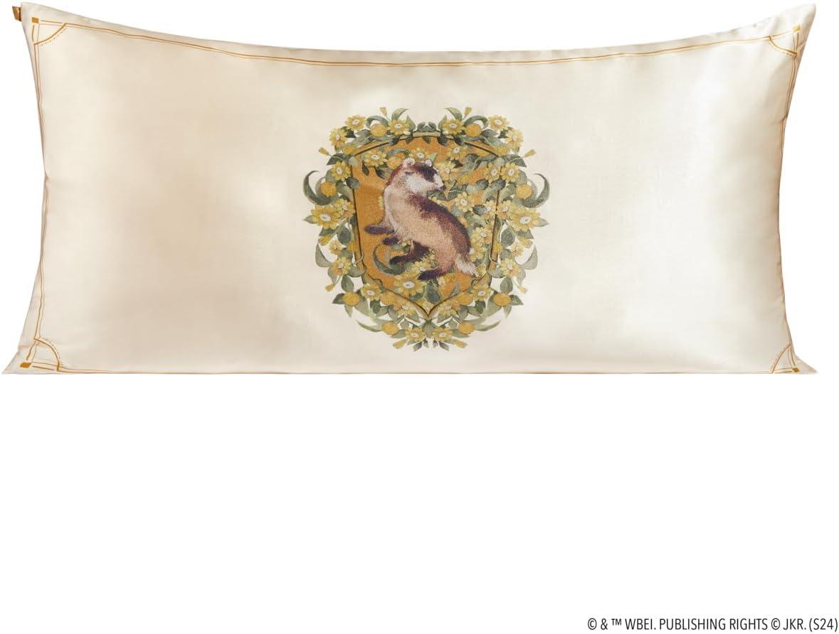 imageKitsch Wonder Woman Believe in Wonder Satin Pillowcase with Zipper Softer Than Silk Luxury Cooling Pillowcase for Hair ampamp Skin Wrinkle Prevention King Size 19X36Harry Potter Hufflepuff