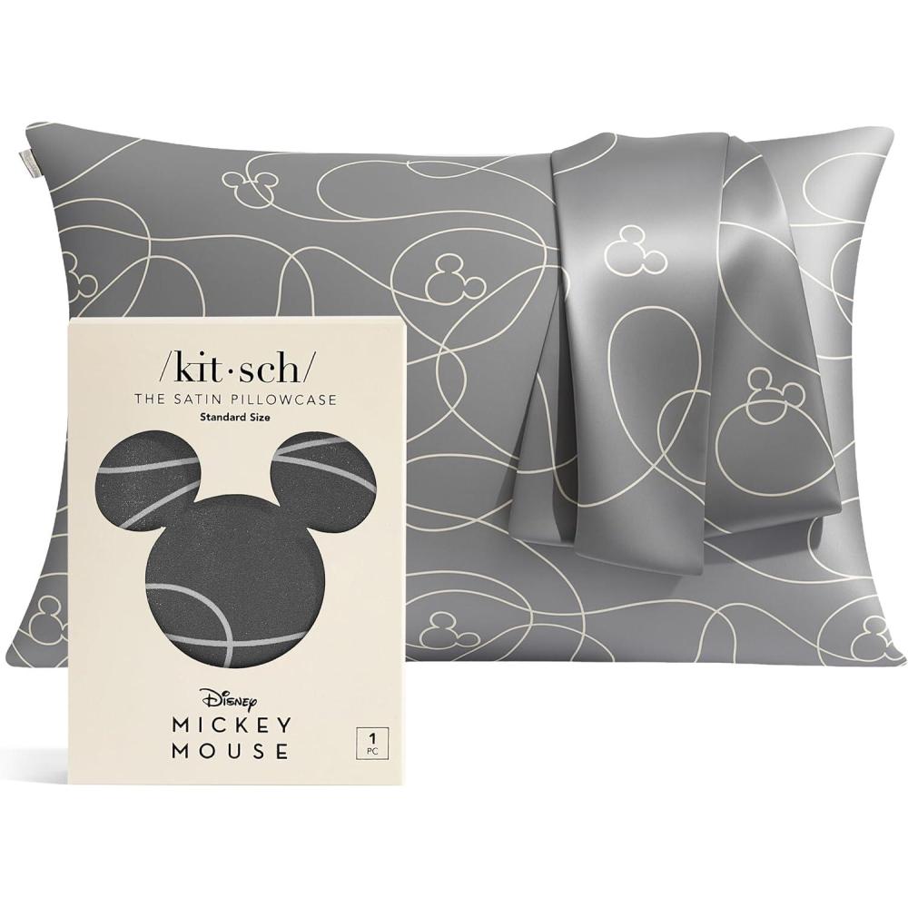 imageKitsch Wonder Woman Believe in Wonder Satin Pillowcase with Zipper Softer Than Silk Luxury Cooling Pillowcase for Hair ampamp Skin Wrinkle Prevention King Size 19X36Disney Mickey Maze