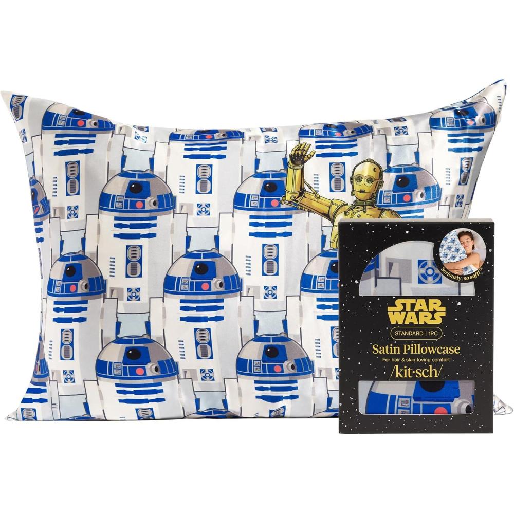 imageKitsch Wonder Woman Believe in Wonder Satin Pillowcase with Zipper Softer Than Silk Luxury Cooling Pillowcase for Hair ampamp Skin Wrinkle Prevention King Size 19X36R2d2 C3po