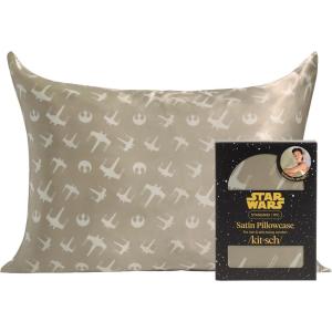Kitsch Wonder Woman (Believe in Wonder) Satin Pillowcase with Zipper Softer Than Silk, Luxury Cooling Pillowcase for Hair & Skin, Wrinkle Prevention, King Size 19X36(Rebel Alliance)