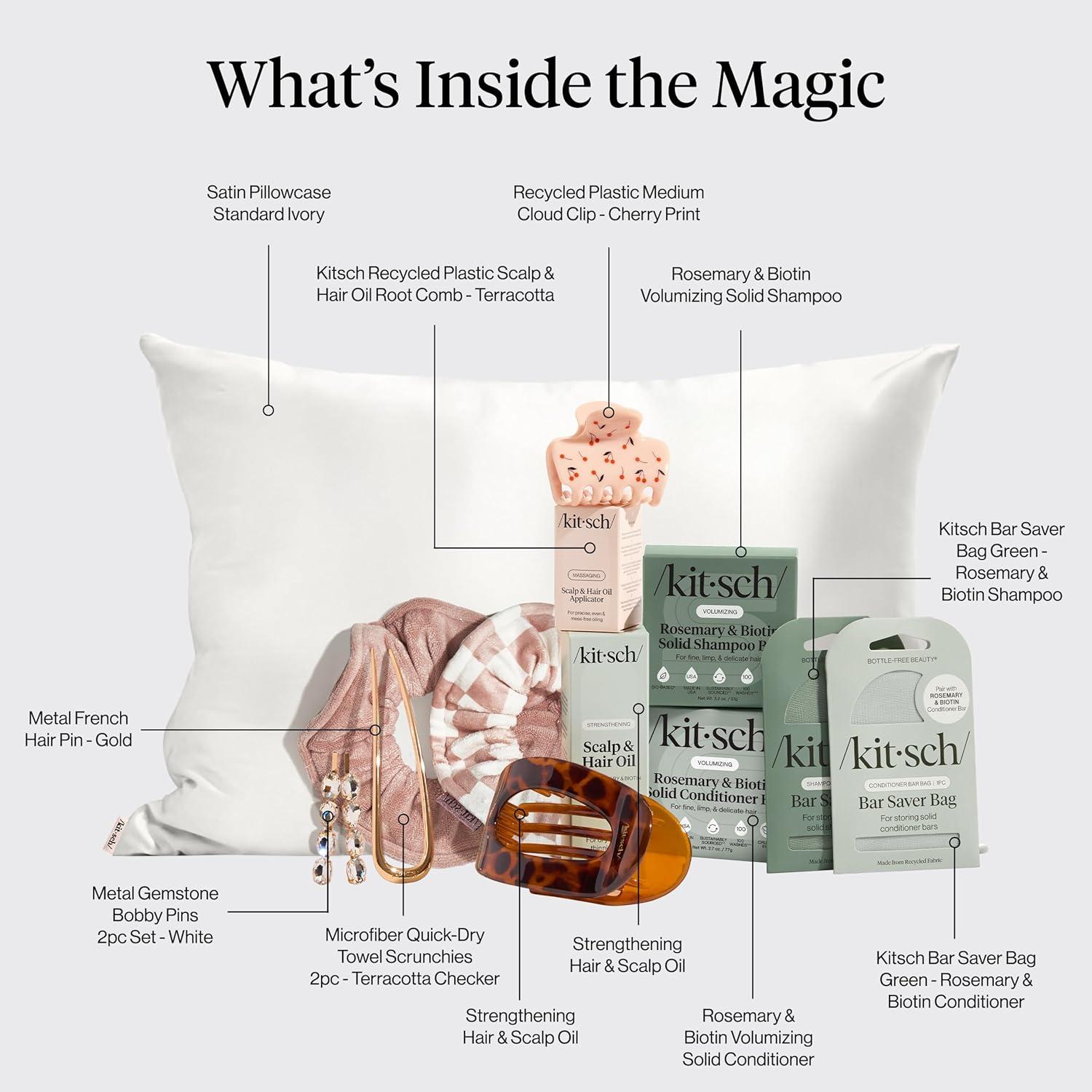 imageKitsch Holiday Advent Calendar Christmas Advent Calendar 2025 with FullSize Hair Accessories ampamp Beauty Essentials Festive Self Care Gifts for Women Limited Edition Christmas Gifts