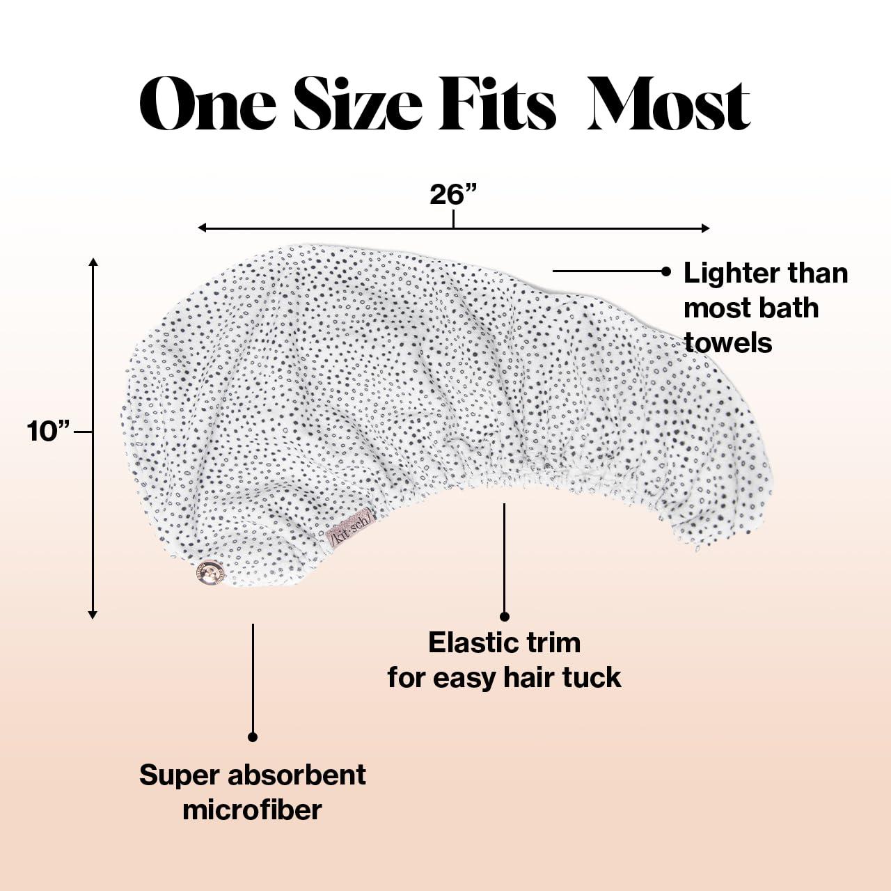 imageKitsch x Harry Potter Satin Microfiber Hair Towel Wrap for Women Super Absorbent Quick Dry AntiFrizz for Long ampamp Short Hairs Turbans for Women Hair Wrap Gifts for Mom SlytherinWhite black