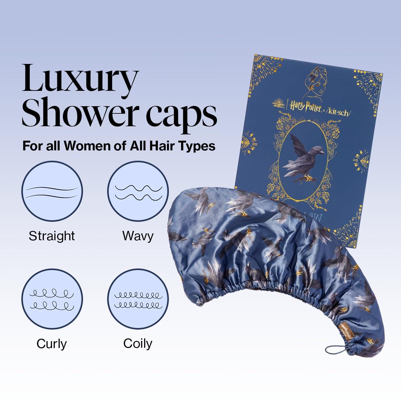 imageKitsch x Harry Potter Satin Microfiber Hair Towel Wrap for Women Super Absorbent Quick Dry AntiFrizz for Long ampamp Short Hairs Turbans for Women Hair Wrap Gifts for Mom SlytherinRavenclaw