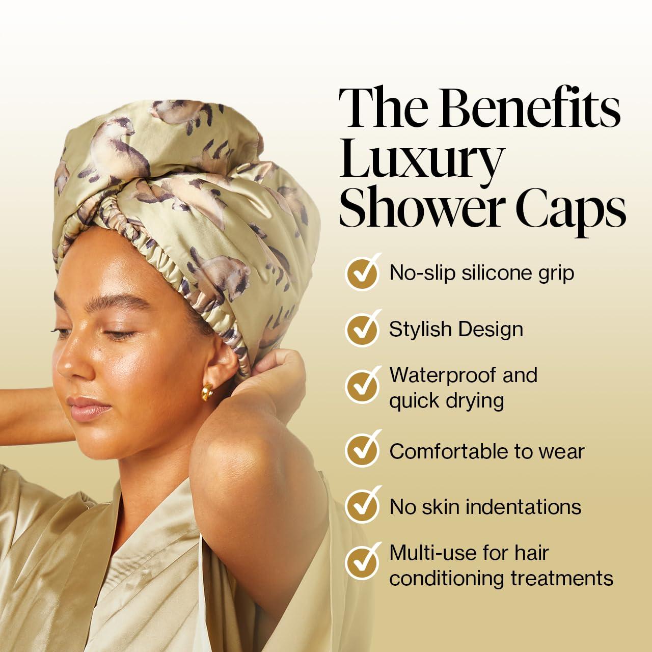 imageKitsch x Harry Potter Satin Microfiber Hair Towel Wrap for Women Super Absorbent Quick Dry AntiFrizz for Long ampamp Short Hairs Turbans for Women Hair Wrap Gifts for Mom SlytherinHufflepuff