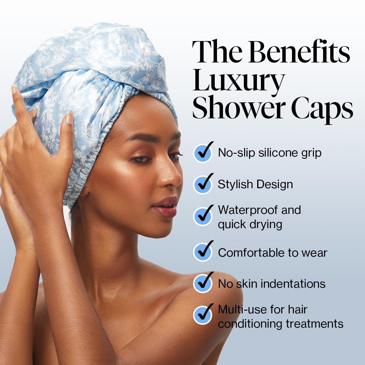 imageKitsch x Harry Potter Satin Microfiber Hair Towel Wrap for Women Super Absorbent Quick Dry AntiFrizz for Long ampamp Short Hairs Turbans for Women Hair Wrap Gifts for Mom SlytherinToile De Blue