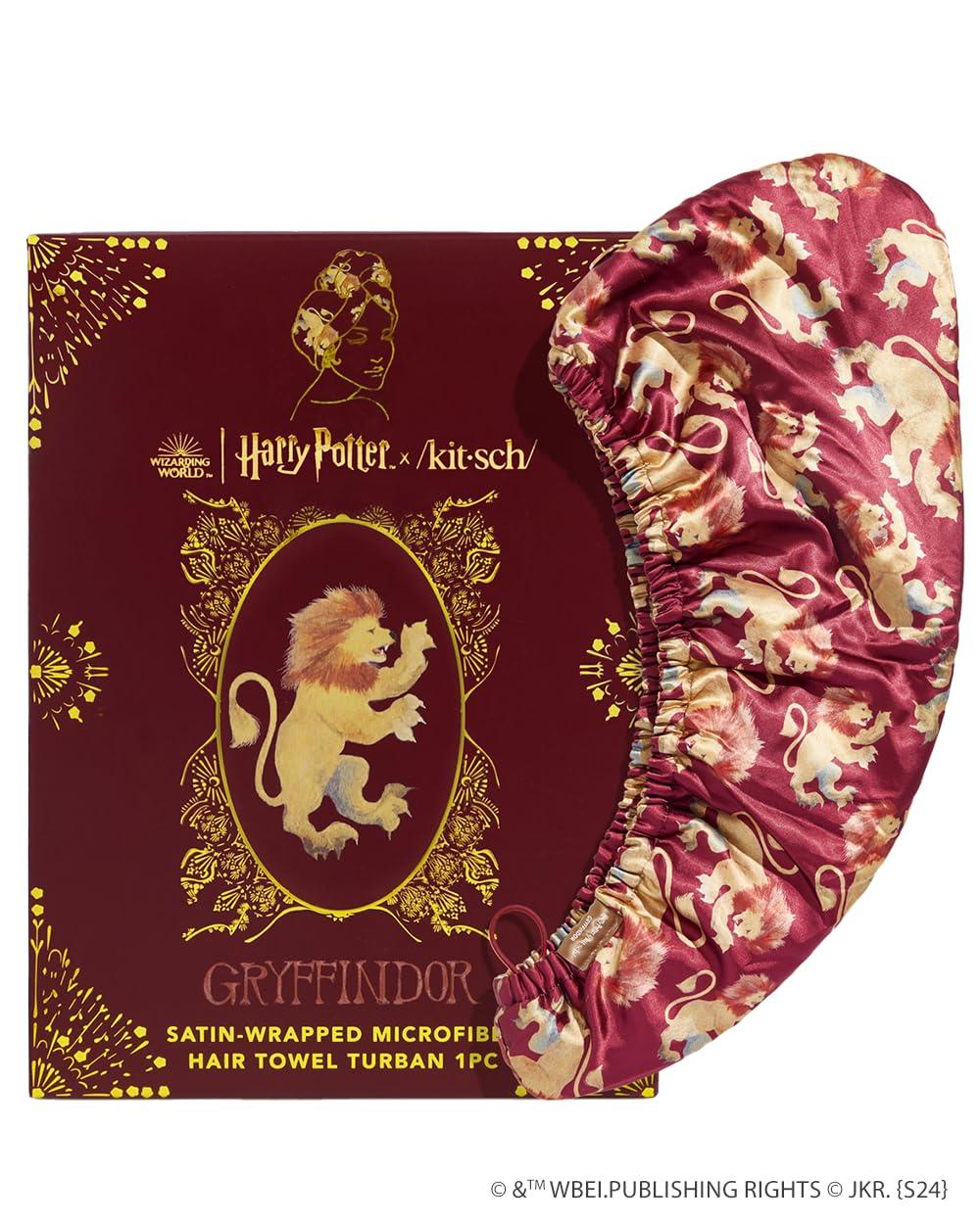 imageKitsch x Harry Potter Satin Microfiber Hair Towel Wrap for Women Super Absorbent Quick Dry AntiFrizz for Long ampamp Short Hairs Turbans for Women Hair Wrap Gifts for Mom SlytherinGryffindor