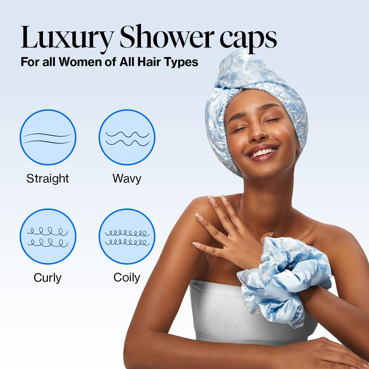 imageKitsch x Harry Potter Satin Microfiber Hair Towel Wrap for Women Super Absorbent Quick Dry AntiFrizz for Long ampamp Short Hairs Turbans for Women Hair Wrap Gifts for Mom SlytherinToile De Blue