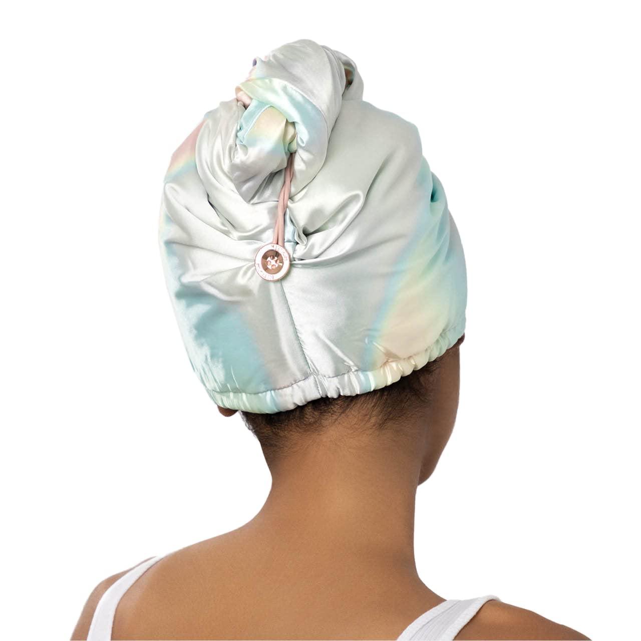 imageKitsch x Harry Potter Satin Microfiber Hair Towel Wrap for Women Super Absorbent Quick Dry AntiFrizz for Long ampamp Short Hairs Turbans for Women Hair Wrap Gifts for Mom SlytherinAura